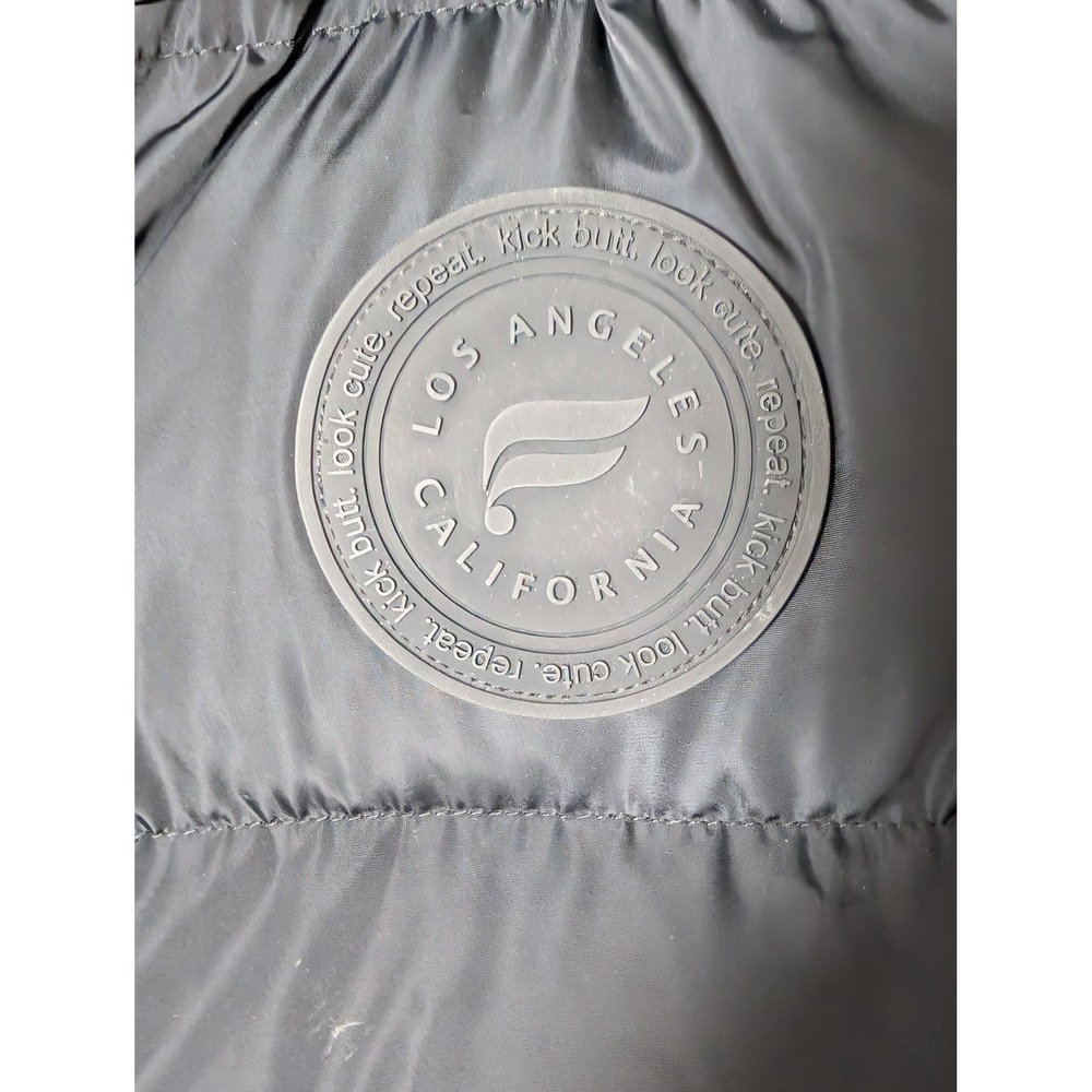Fabletics Wander Puffer Vest Hooded Full Zip Sleeveless Black Womens Large - Picture 5 of 12